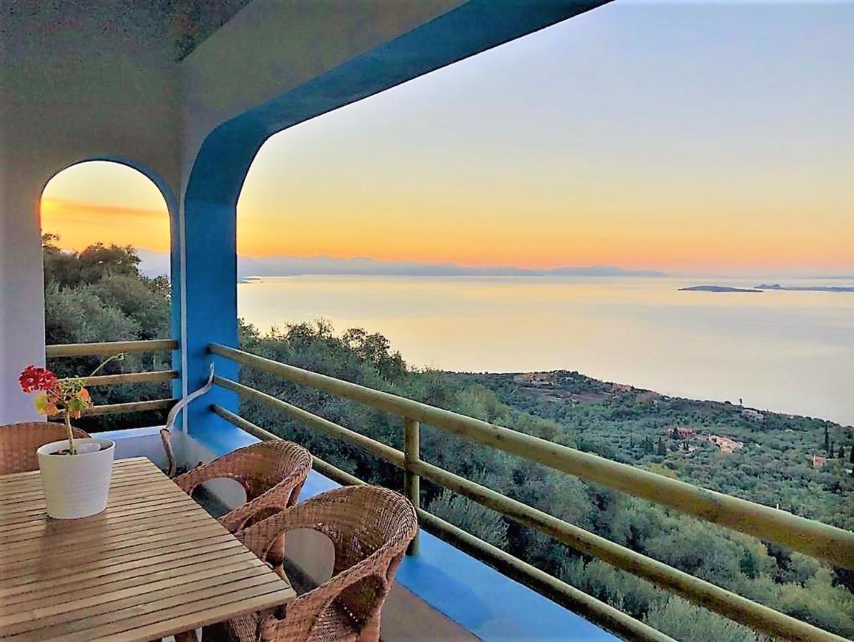House Tanna Of Villa Intaba Spectacular Sea Views Corfiot Riviera Spartilas Corfu Island Greece Close To Ipsos Beach Spartylas Екстериор снимка