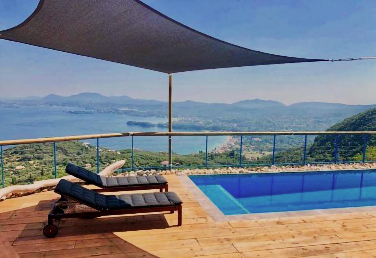 House Tanna Of Villa Intaba Spectacular Sea Views Corfiot Riviera Spartilas Corfu Island Greece Close To Ipsos Beach Spartylas Екстериор снимка