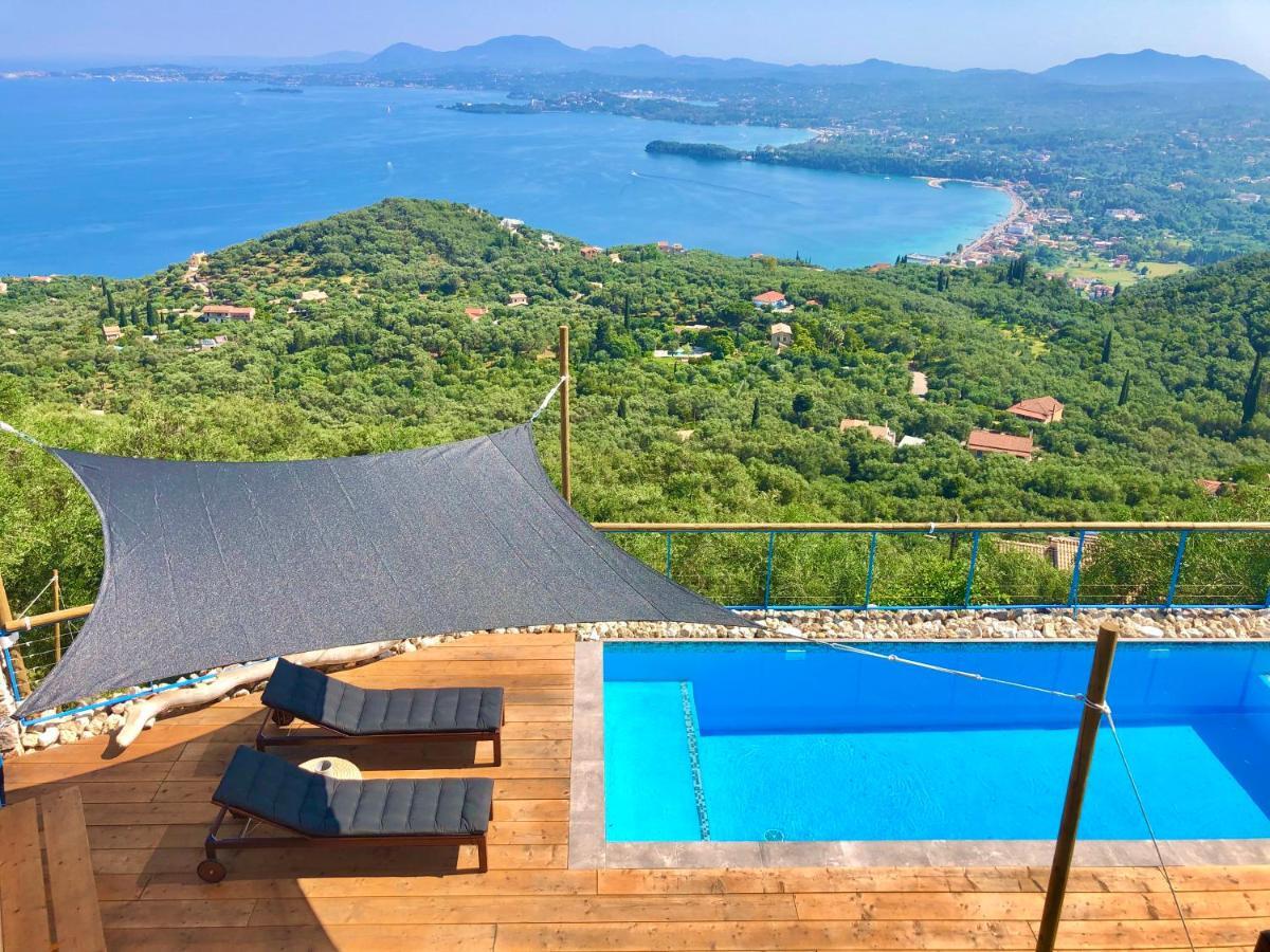 House Tanna Of Villa Intaba Spectacular Sea Views Corfiot Riviera Spartilas Corfu Island Greece Close To Ipsos Beach Spartylas Екстериор снимка