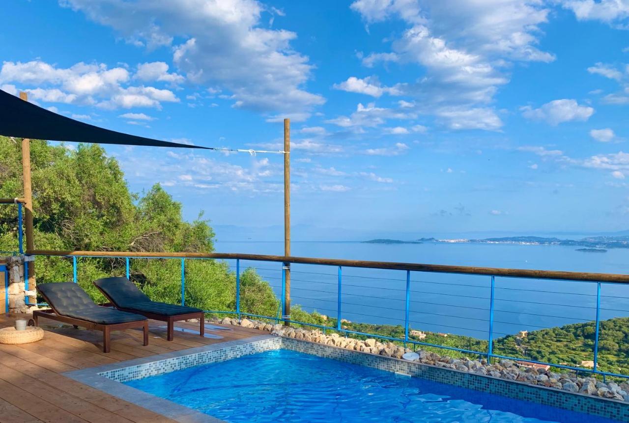 House Tanna Of Villa Intaba Spectacular Sea Views Corfiot Riviera Spartilas Corfu Island Greece Close To Ipsos Beach Spartylas Екстериор снимка